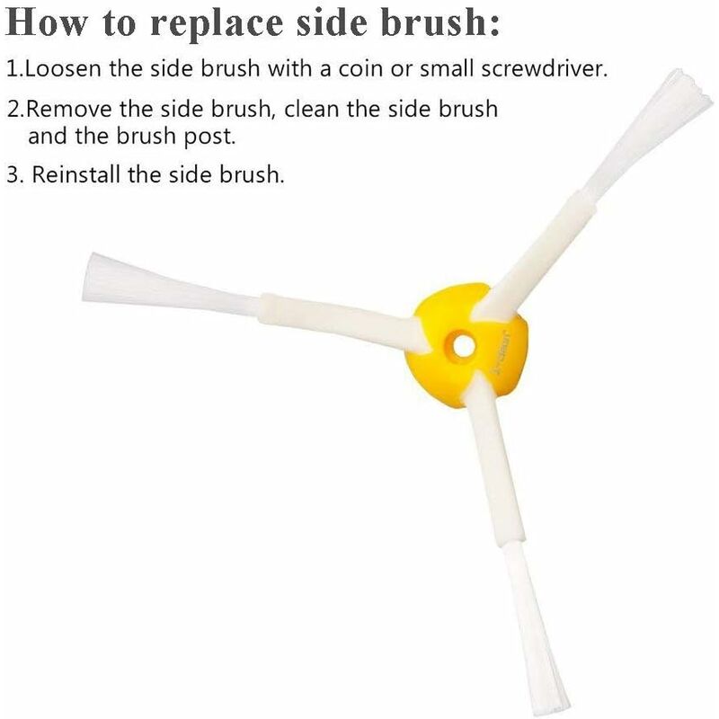 Replacement Side Brushes Accessory Kit For Irobot ROomba Series 500,600,700 I-RObot ROomba Side Brushes Kit For ROomba - Image 3