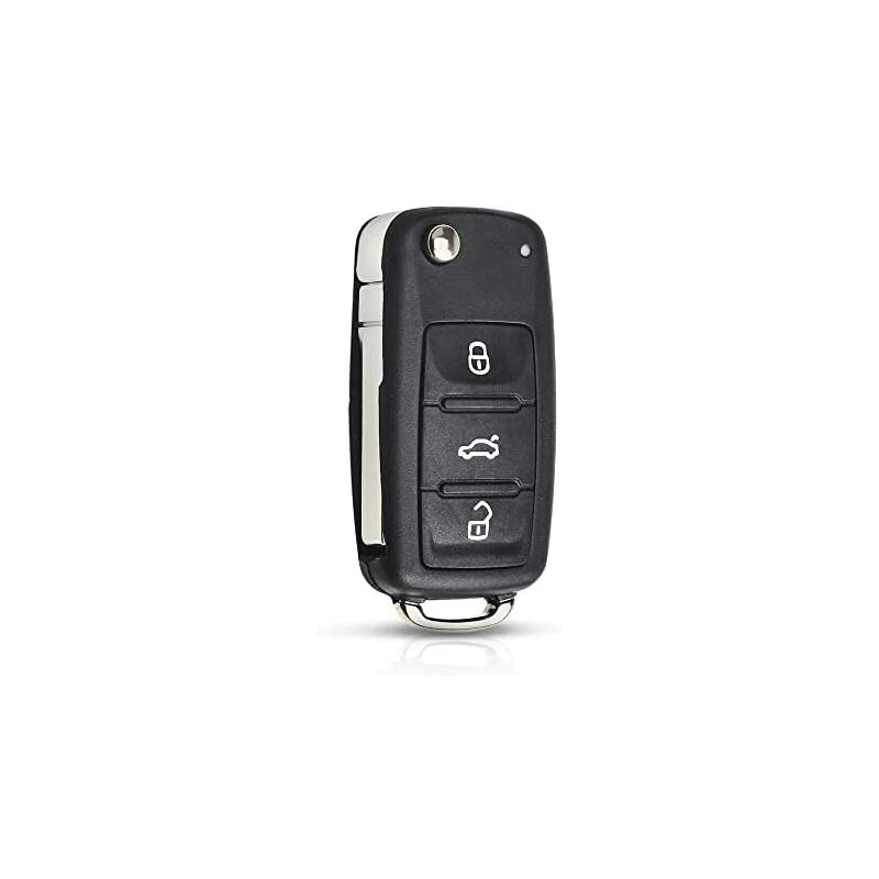 Replacement Folding Car Key Shell Fob For Vw Volkswagen Golf Mk6 T1Guan Polo Passat Cc Seat Skoda Octavia 3 Buttons - Image 1