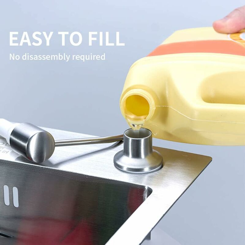 Soap Dispenser, Built-In Soap Dispenser, Stainless Steel Kitchen Sink Soap Dispenser, Built-In Soap Dispenser With - Image 3