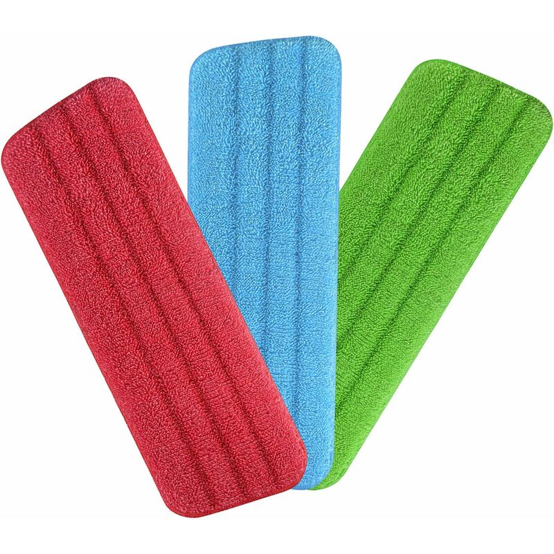 Replacement Cleaning Cover, 3 Pieces Microfiber Mop Cloth Replacement For Mop/Steam Cleaner, Suitable For Brooms/Dish - Image 1