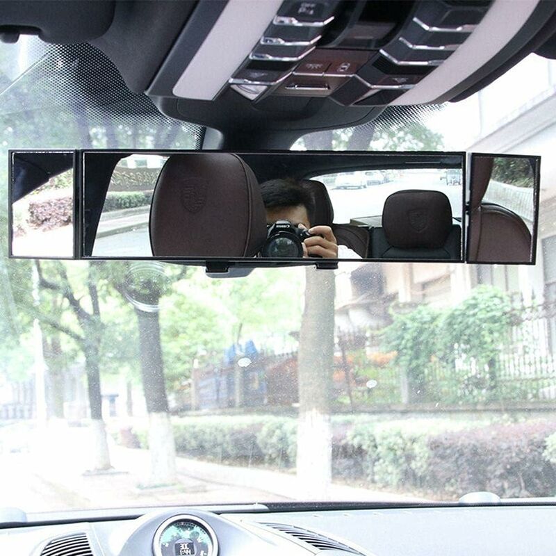 Rearview Mirror, Car Interior Rearview Mirror Wide Angle Car Interior Rearview Mirror Universal Foldable Detachable Car - Image 4