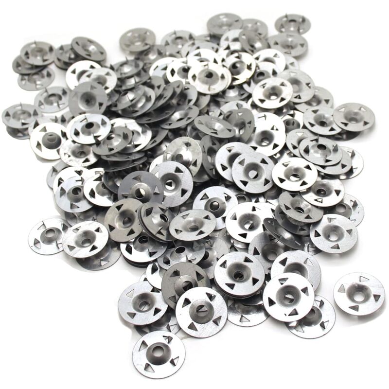 200 pcs 4-Prong Washers For Extruded Plasterboard, Thermal Insulation And Fixed Back Plate 28Mm - Image 1