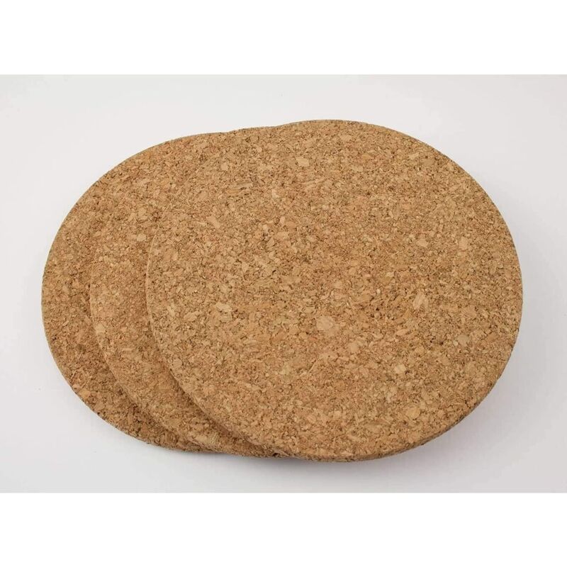 3 pcs Set Cork Trivets - 19 Cm Diameter - Image 1