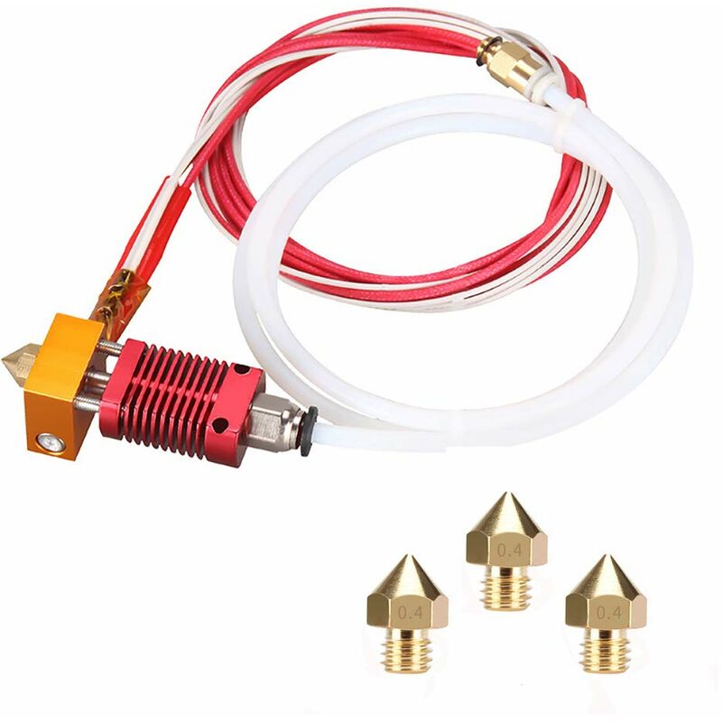 3D Printer Nozzle Kit Mk8 Hotend Kit Compatible With Alfawise U20 U30 Creality Ender 3 Assembled Mk8 Extruder Hot End - Image 1