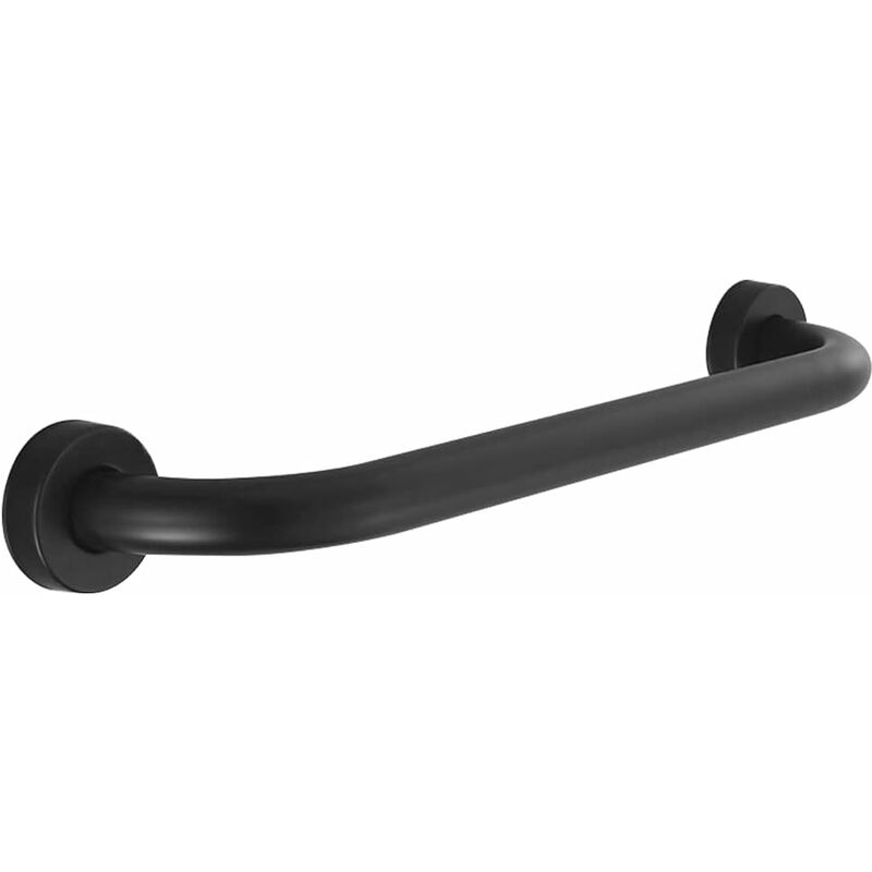 Toilet Grab Bar Stainless Steel Bathtub Handle Wall Mounted Towel Rack Bathroom Bathtub Handle, Black (40Cm) - Image 1