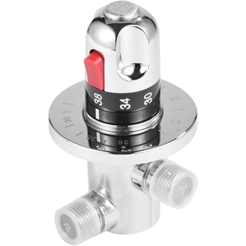 Hot Cold Water Mixer Valve Solid Brass Thermostatic Mixer Valve Fixed Temperature Mixing Valve For Kitchen Bathroom - Image 3