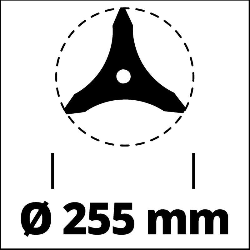 Brushcutter 225 Brushcutter Blade (Compatible With Brushcutters, Diameter 255 Mm) - Image 3