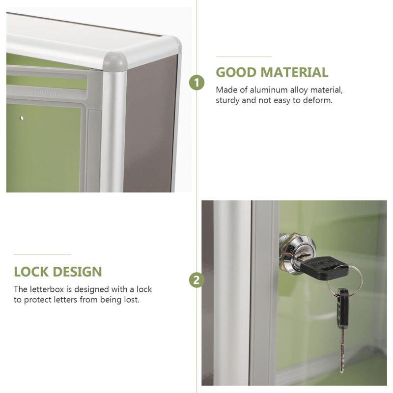 1 pcs Box Plexiglass Donation Box Tips Box Transparent Enclosure Mailboxes Wall Mounted Send Take Ball With Lock - Image 4