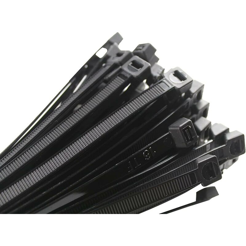 Cable Tie 200 X 2.5 Mm, Cable Tie, Rilsan Nylon Cable Ties, Cable Ties 200 Mm, Black, Pack Of 1000 Pieces. - Image 1
