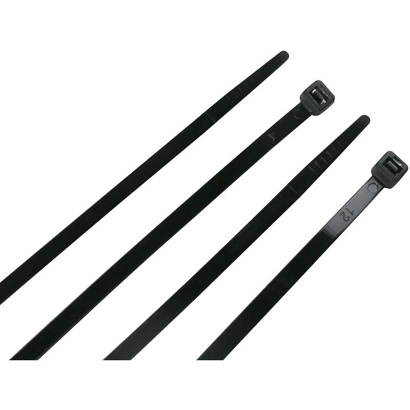 Cable Tie 200 X 2.5 Mm, Cable Tie, Rilsan Nylon Cable Ties, Cable Ties 200 Mm, Black, Pack Of 1000 Pieces. - Image 2
