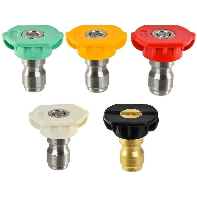 Pressure Washer Spray Nozzle Tips, 1/4 Degree Quick Connect, Multi-Degree Pressure Washer Parts - Image 1