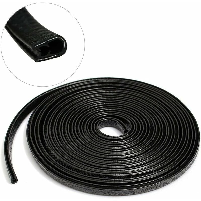Car Door Edge Guards 4M Car Bumper Protector Rubber And Metal U Shape Door Edge Guard Strip Cars Boat - Image 1