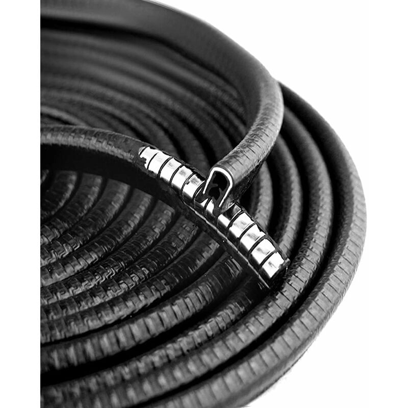 Car Door Edge Guards 4M Car Bumper Protector Rubber And Metal U Shape Door Edge Guard Strip Cars Boat - Image 2