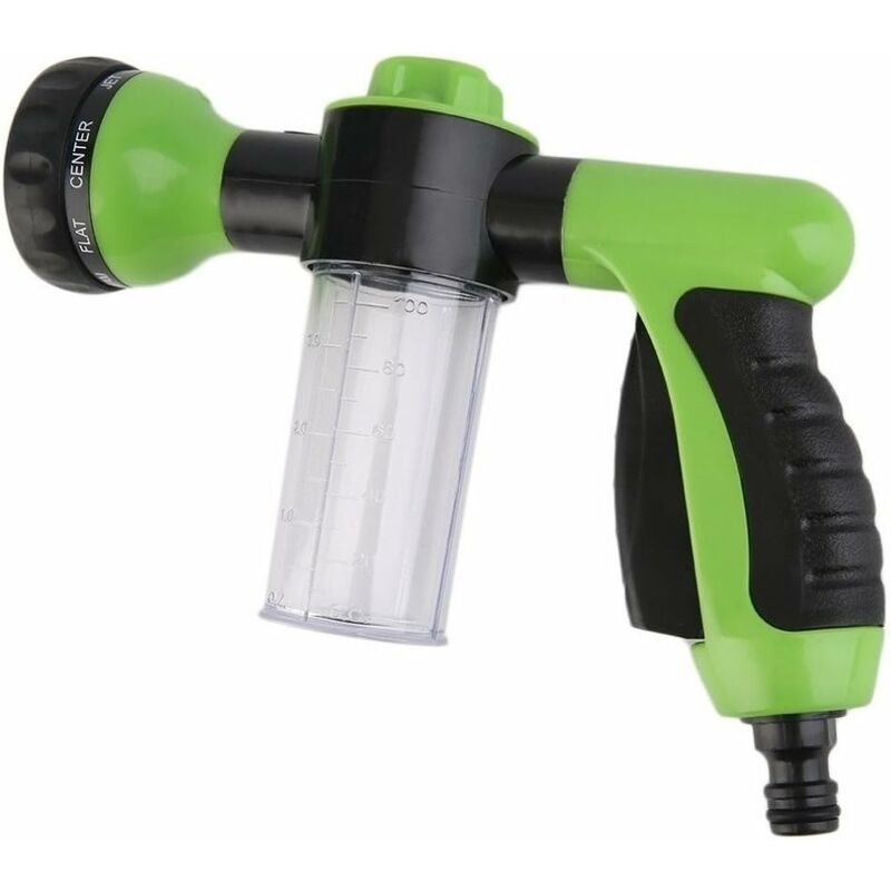 Garden Hose Nozzle With Tank For Soap Or Fertilizer - Jet Wash - Watering Accessory - 8 Watering Modes - Garden Hose - Image 1