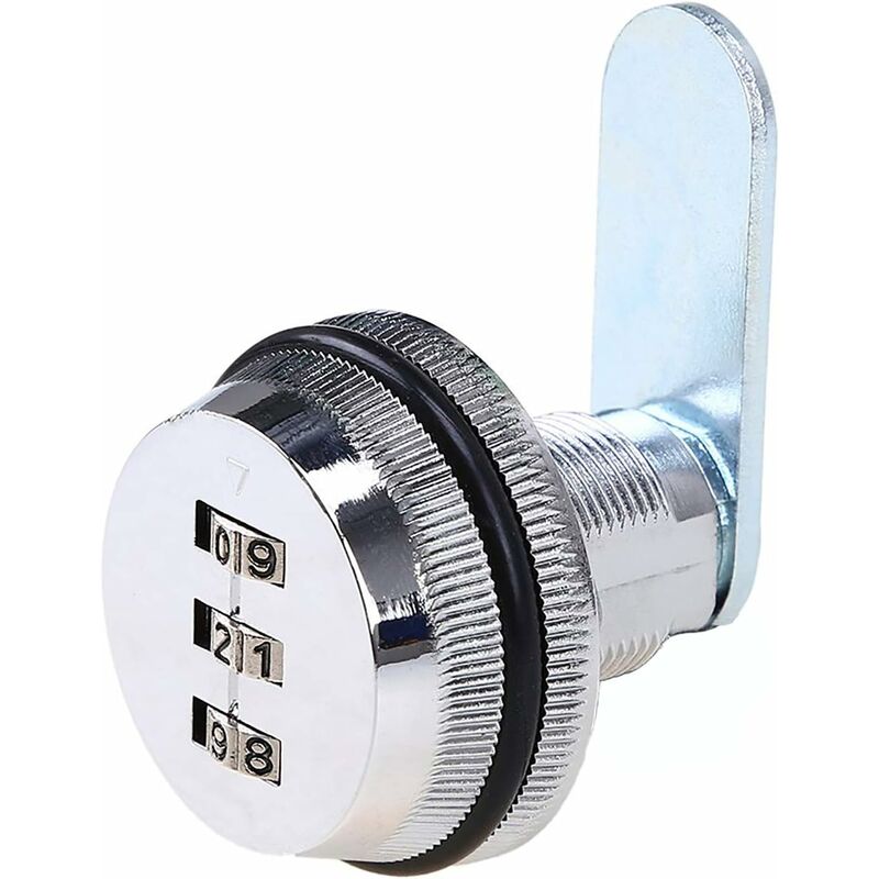 Code Lock Digital Drawer Cabinet Coded Lock Mechanical 3 Digit Combination Code Zinc Alloy For Cabinet Cupboard Drawer - Image 1