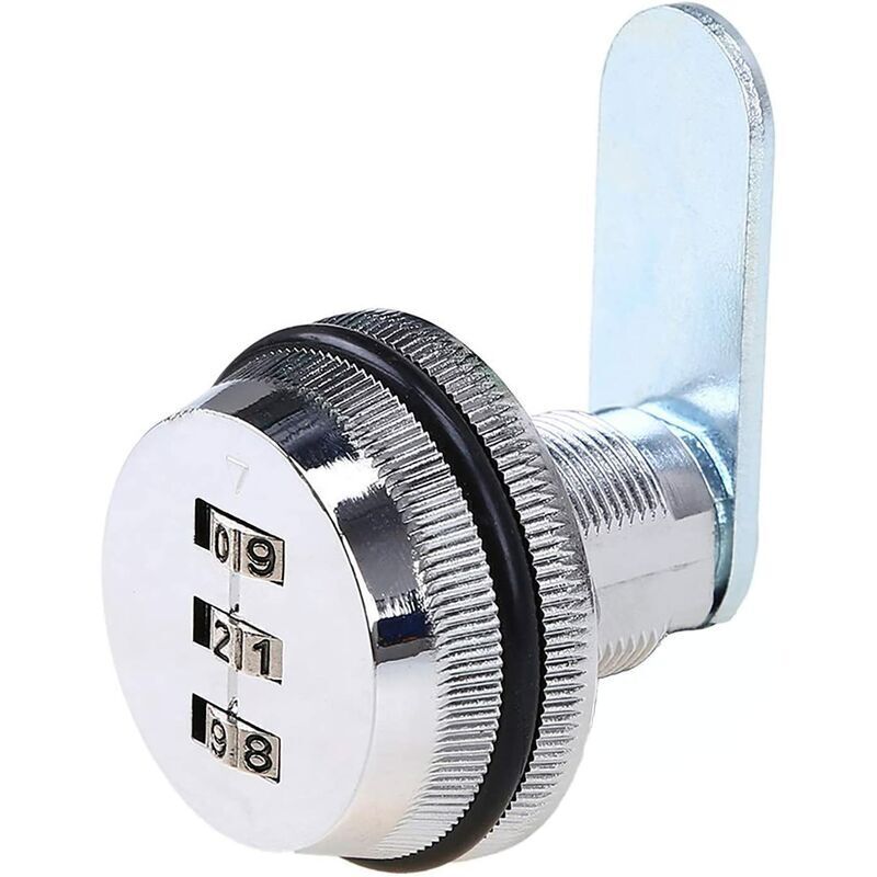 Code Lock Digital Drawer Cabinet Coded Lock Mechanical 3 Digit Combination Code Zinc Alloy For Cabinet Cupboard Drawer - Image 3