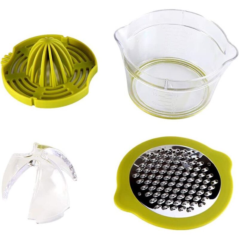 Multifunction Manual Juicer, 4 In 1 Citrus Juicer For Oranges, Lemons, Citrus Fruits, With 2 Reamers, Engraved - Image 3
