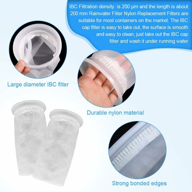 2 pcs Nylon Ibc Filter, Ibc Rainwater Tank Filter Washable Ibc Replacement Filter Nylon Lid Filter - Ibc Tank Lid - Image 2