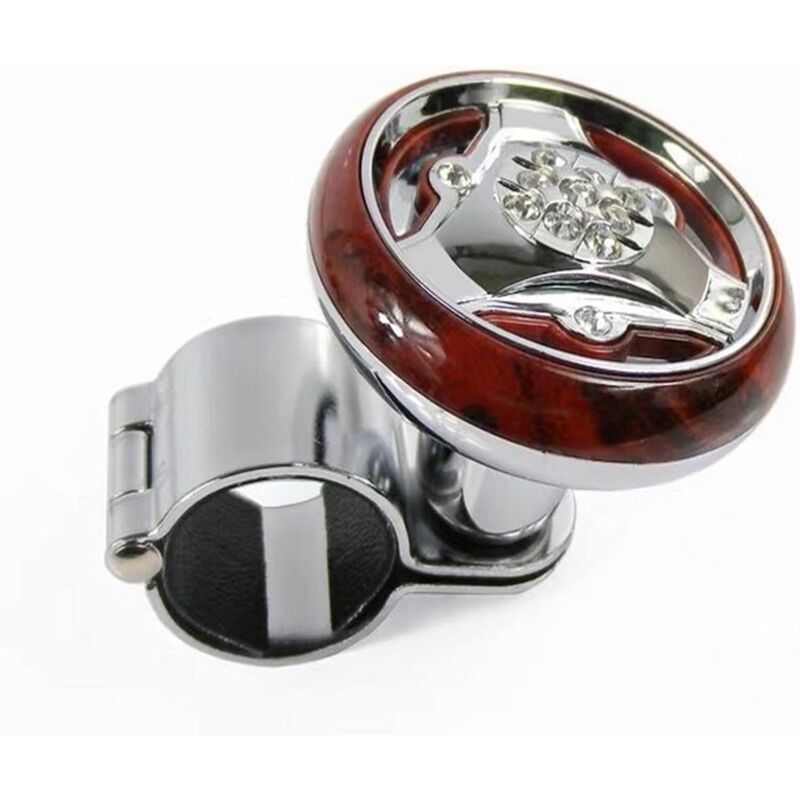 Universal Car Truck Steering Wheel Assist Knob Ball Spinner Tractor Handle - Plating - Image 1