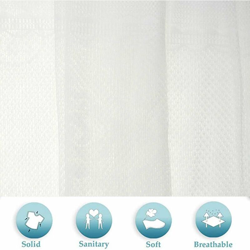 Lace Door Curtain, 60Cm X 180Cm Semi Sheer Window Voile Curtains, Embroidered Curtain For Home Decor Living ROom, - Image 3