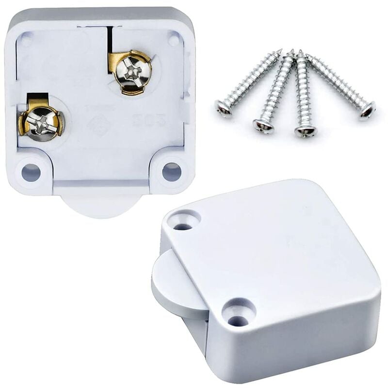 2 pcs Cabinet Cupboard Switch 2A/250V Automatic Switch Cupboards For Applies To Various Lighting Fixtures And All Types - Image 1