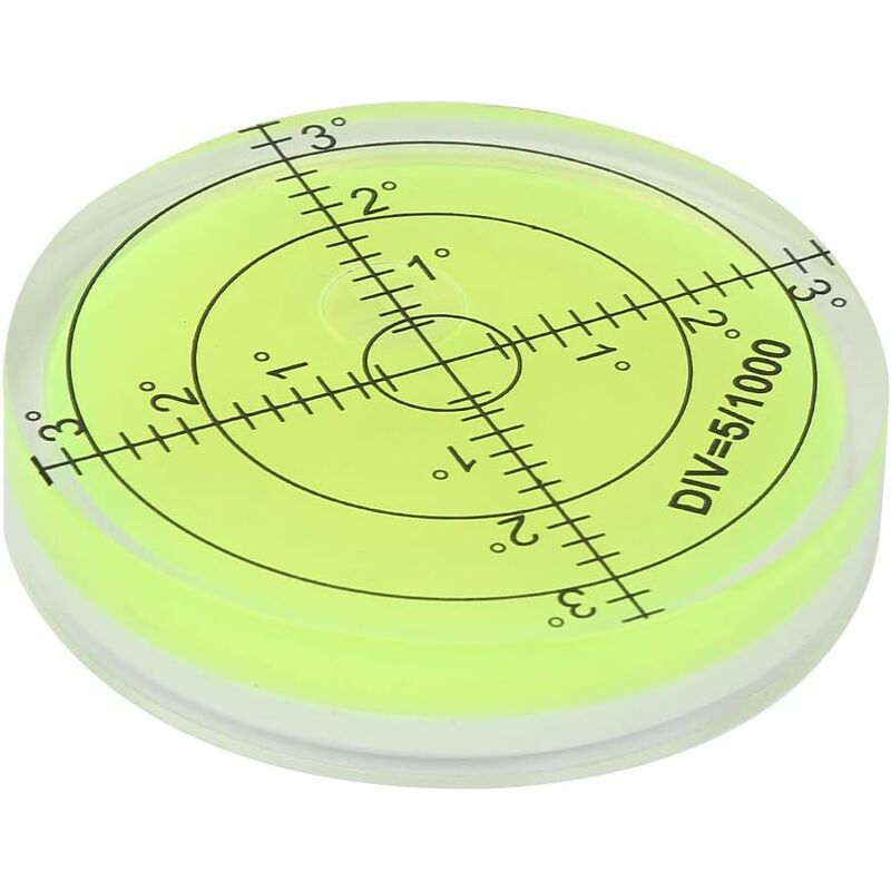 ROund Spirit Level, 60Mm Diameter Measuring Tool, ROund Bubble Level With Scale For Balancing Camera Equipment - Image 1