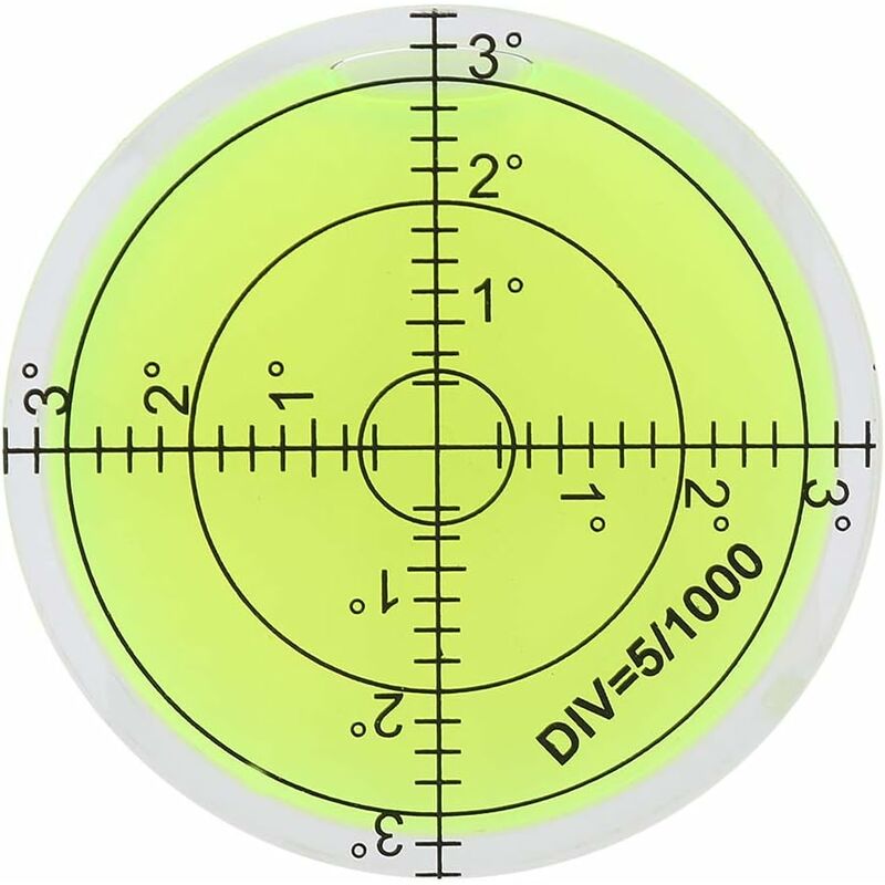 ROund Spirit Level, 60Mm Diameter Measuring Tool, ROund Bubble Level With Scale For Balancing Camera Equipment - Image 3