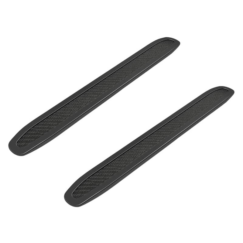 Car Bumper Protector 2 Pieces Universal Flexible Car Bumper Protector Strip Bumper Guard Protector Carbon Fiber Front - Image 1