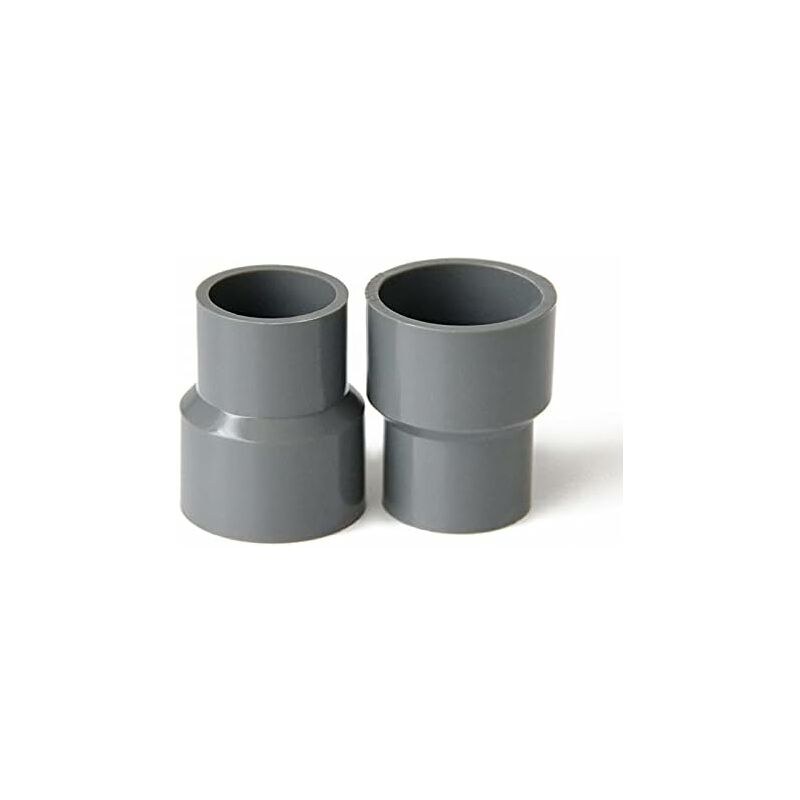 Pvc Straight Reducer Adapter For Garden Greenhouse Farm Water Supply Pipes (Id 40Mm To 20Mm, Grey) - Image 1