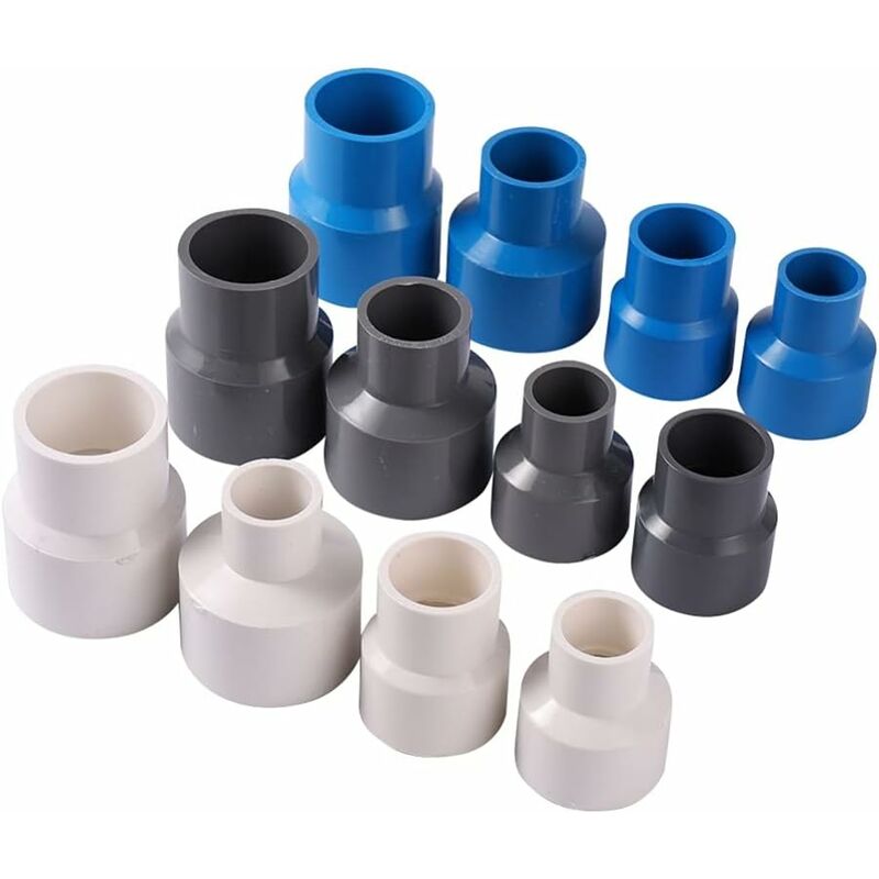 Pvc Straight Reducer Adapter For Garden Greenhouse Farm Water Supply Pipes (Id 40Mm To 20Mm, Grey) - Image 3