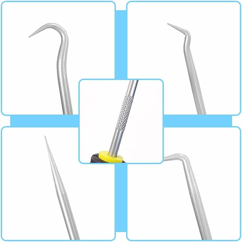 8 pcs Long Short Hook Set Car Hose Removal Tool Oil Seal Puller O-Ring Hook Vacuum Pipe Trim Car Tool - Image 2