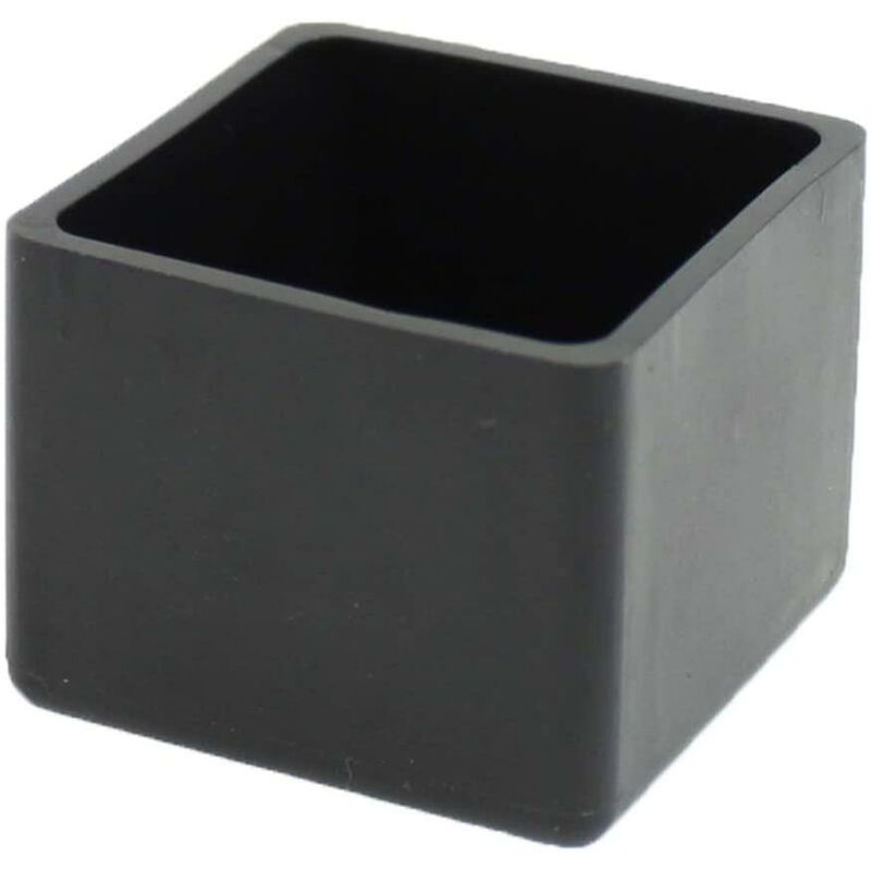 Square Rubber End Caps - 25Mm - For Chairs, Tables, Furniture Legs - Image 1