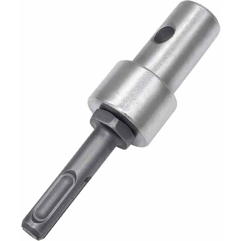 Garden Auger Power Drill Adapter For Corded Drill And Cordless Drill, Sds Plus Thread Keyless Chuck ROund Shank Adapter - Image 1