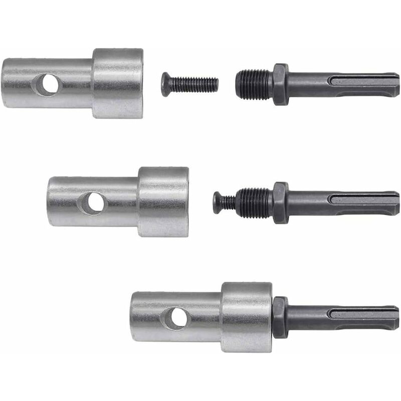 Garden Auger Power Drill Adapter For Corded Drill And Cordless Drill, Sds Plus Thread Keyless Chuck ROund Shank Adapter - Image 2
