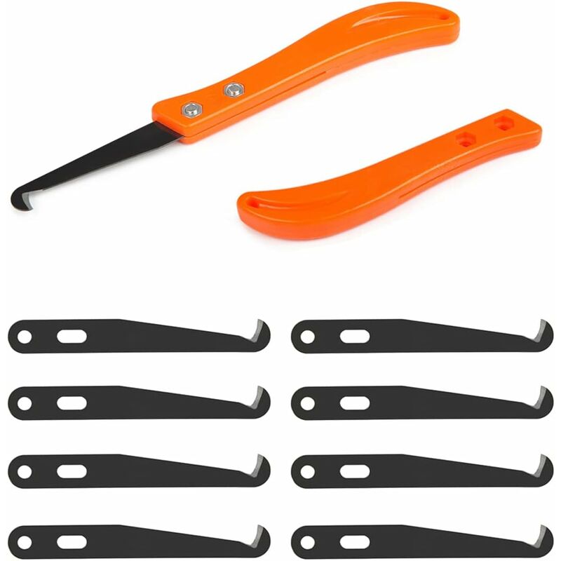 2 pcs Caulking Joint Cleaner Knife + 10 Replaceable Blades - Wall Tile Joint Renovation - Image 1