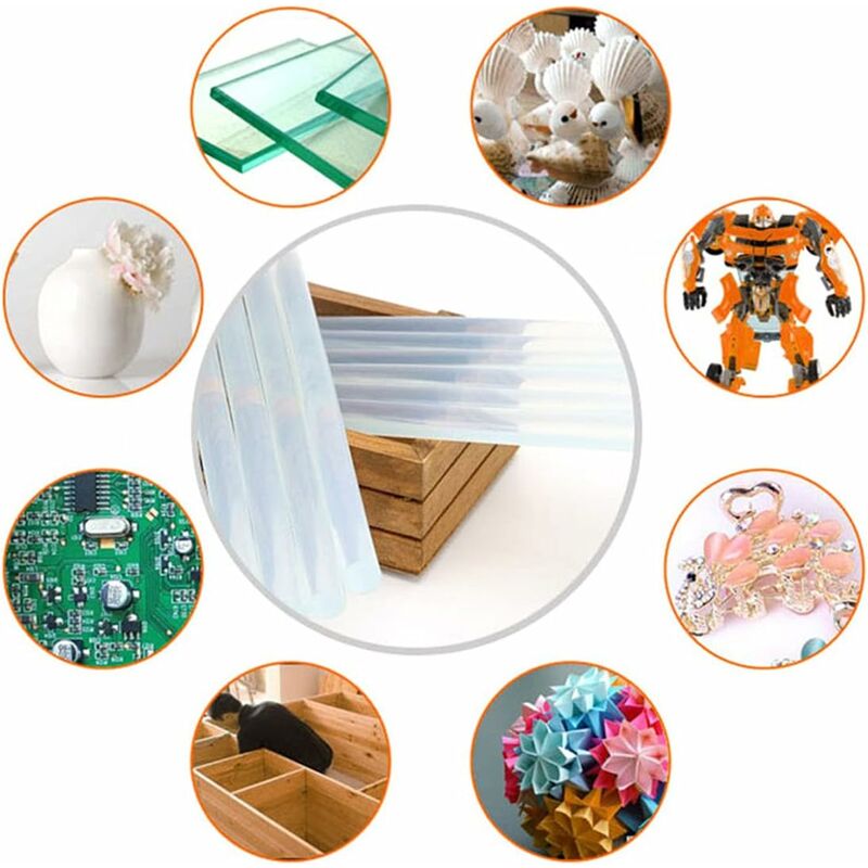 10 Clear Hot Glue Sticks 7 X 100Mm - Extra Strong Glue For Hot Glue Gun, Solvent Free, Fast Drying - Image 4