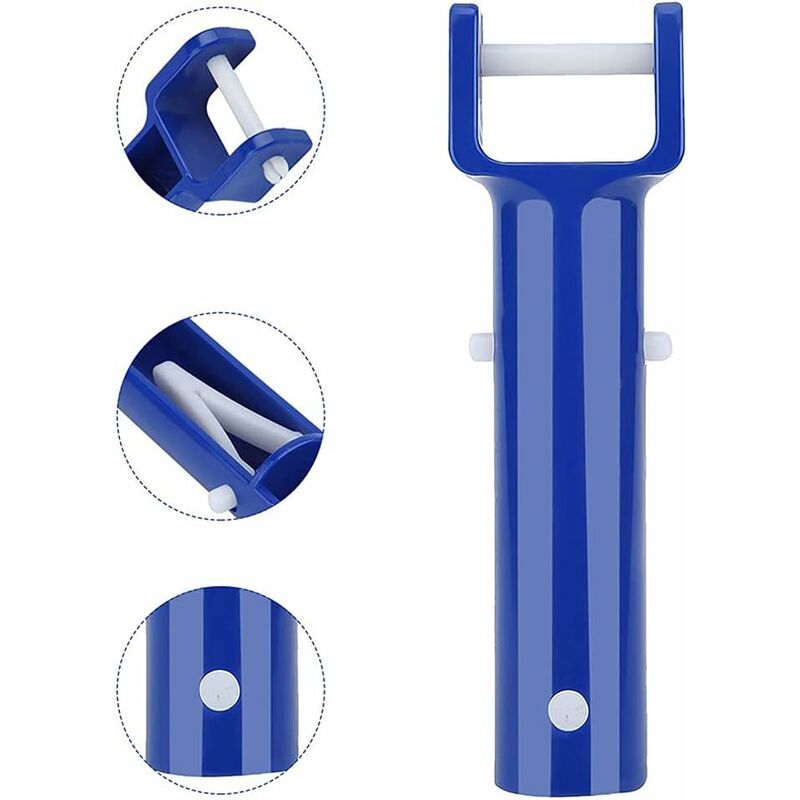 Pool Vacuum Head Handle Replacement Parts With V-Clips And Pins For Pool Spa Vacuum - Image 3