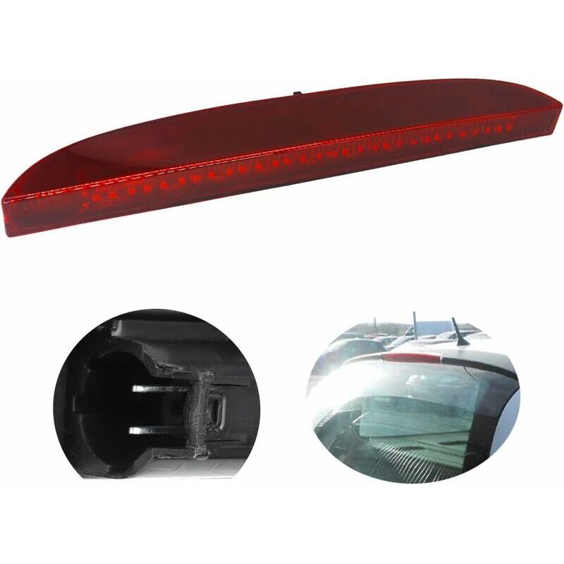 Third Brake Light For Clio 2, High 3Rd Rear Brake Light Renault Clio Ii 1998-2006 7700410753 (Red) - Image 1