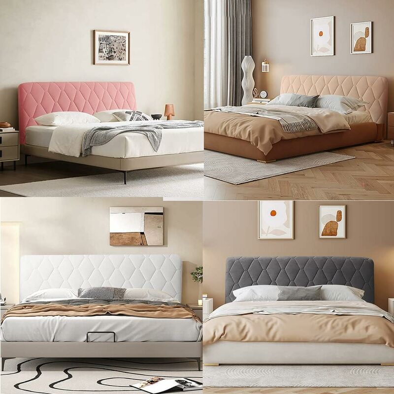 Headboard Cover, Bed Head Cover Protector Decorative Slipcover Bedroom Thickened Soft Pack Dustproof Stretch - Image 4