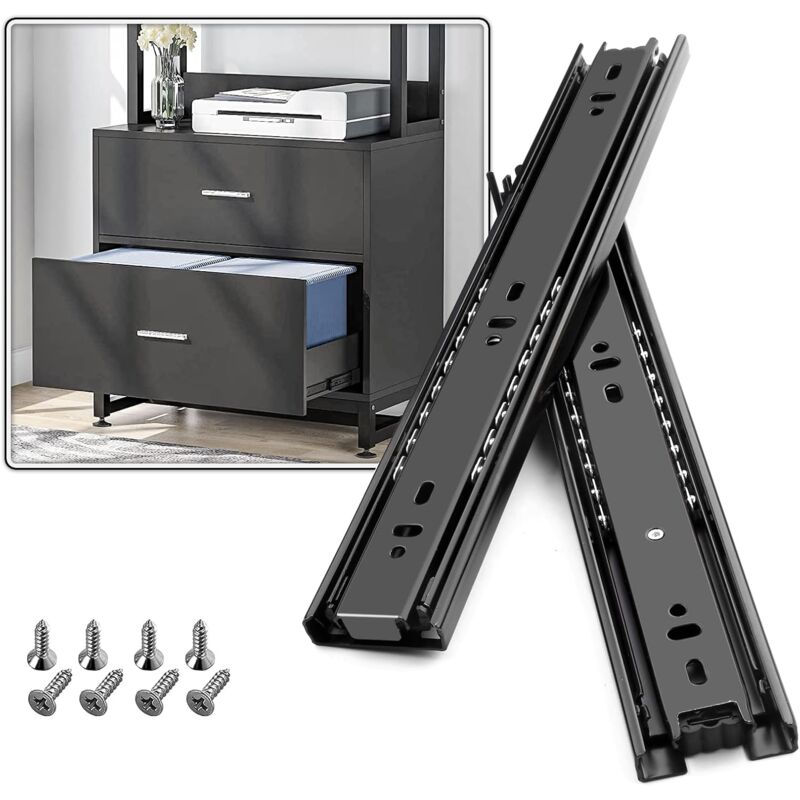 Drawer Slide With DAmper Drawer Slide 45Kg Load Capacity With Ball Bearing 1 Pair - Image 1