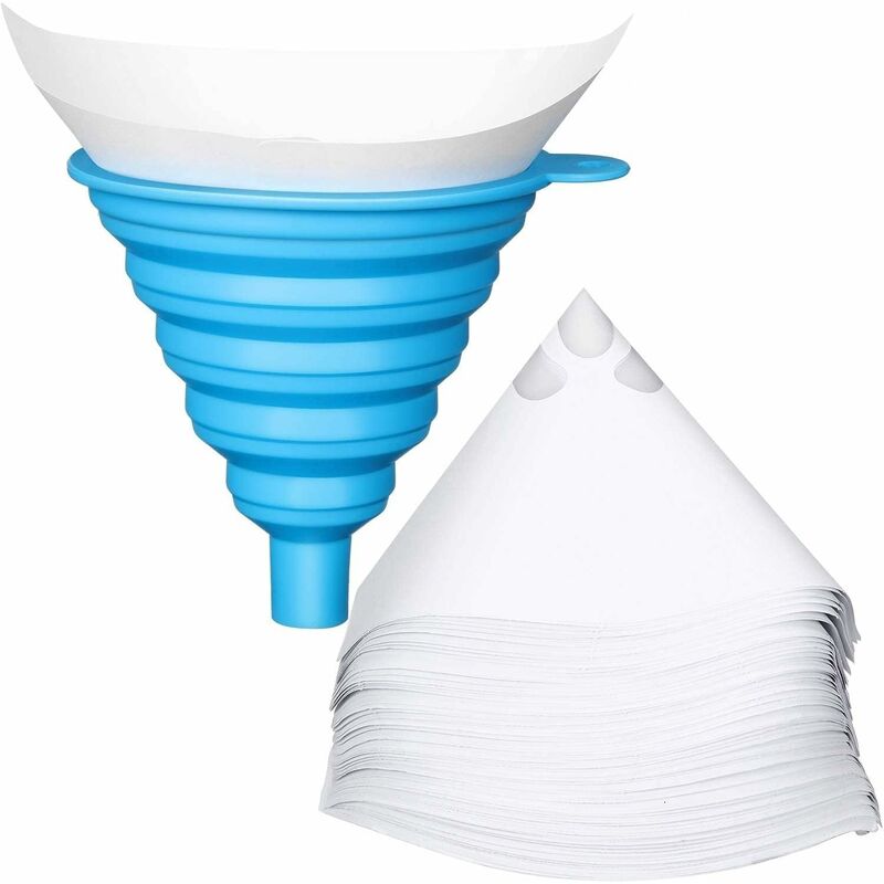 200 pcs Nylon Conical Paint Filter For Car Paint With Silicone Funnel Filter For Filtering Car Lacquers Industrial - Image 1