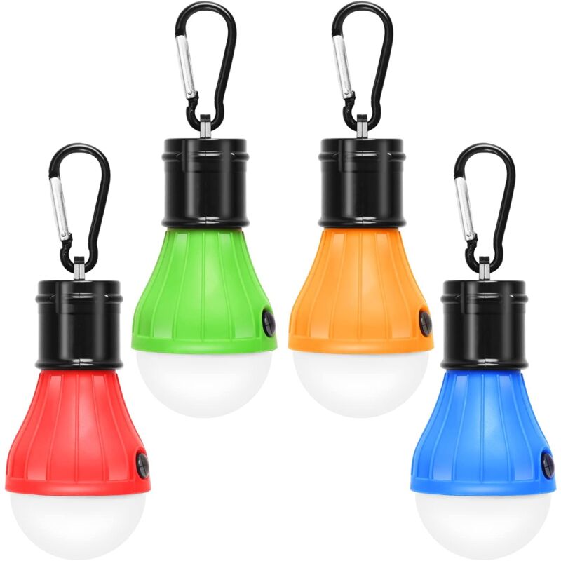 4 Pack LED Camping Lights Hiking Fishing Emergency Light Waterproof Battery Powered LED Indoor Outdoor Lighting - Image 1