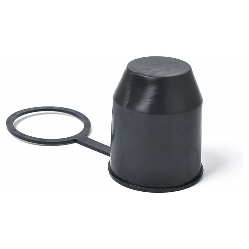 Car Towbar Ball Cover, 50Mm Universal Towbar Ball Cover Tow Hook Caps Universal Trailer Ball Cover With Ring - Image 1