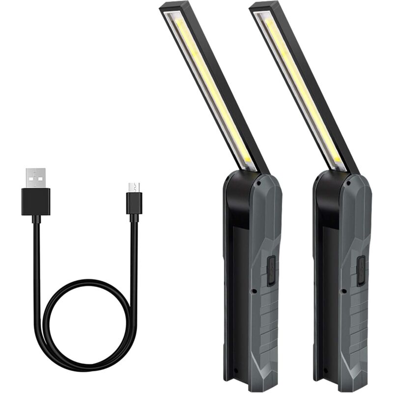 Parts Rechargeable LED Work Light, 5 Modes Work Lamp Mechanic Torch Foldable Lamp With Magnetic Base Inspection Lamp - Image 1