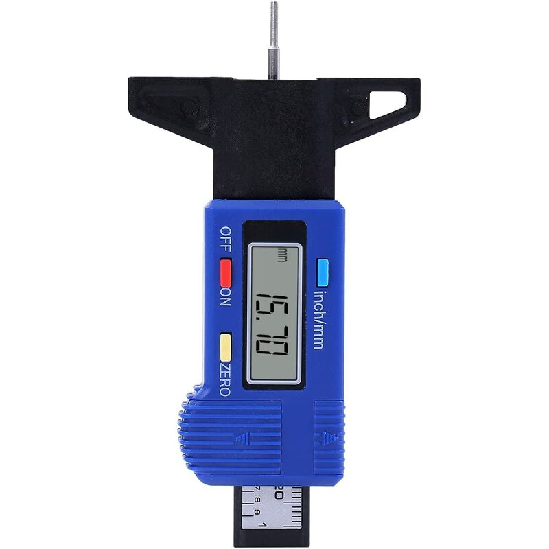 Digital Tire Depth Gauge Caliper Carbon Fiber For Car Motorcycle Vans Trucks 40141563 - Image 1