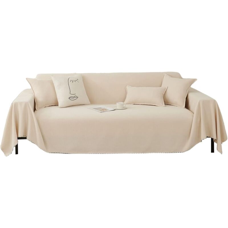 Stretch Sofa Cover Sofa Towel Decoration Universal Four Seasons Woven Sofa Towel Sofa Protector For Home Pets Kids 180 - Image 1