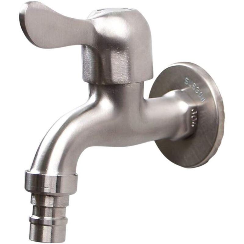 304 Stainless Steel Faucet 1/2' Flow Valve - Image 1