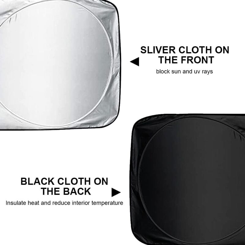 Car Windshield Sun Shade,Foldable Front Windshield Visor Sunshade Cover,Anti Uv Reflective Protector,Sunshade Block - Image 4