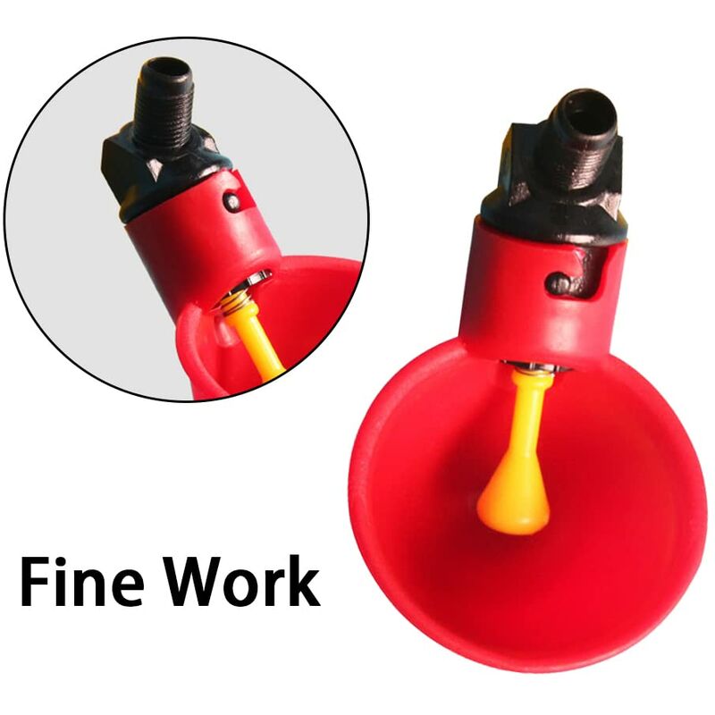 10 pcs Poultry Drinking Water Cups Automatic Plastic Chicken Cage Water Bowls Quail Piegon Waterers For Livestock - Image 3