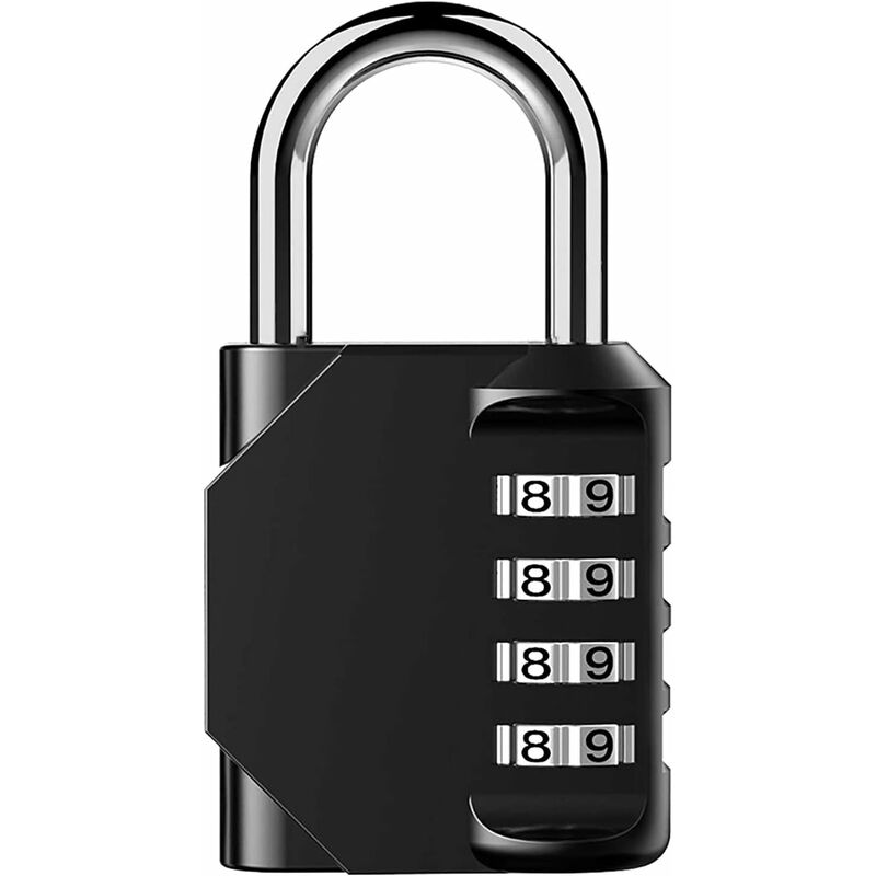 Padlock, Code Lock, Gym Lock, Waterproof Outdoor 4 Digit Resettable Combination Lock For School Gym Locker, Shed, - Image 1